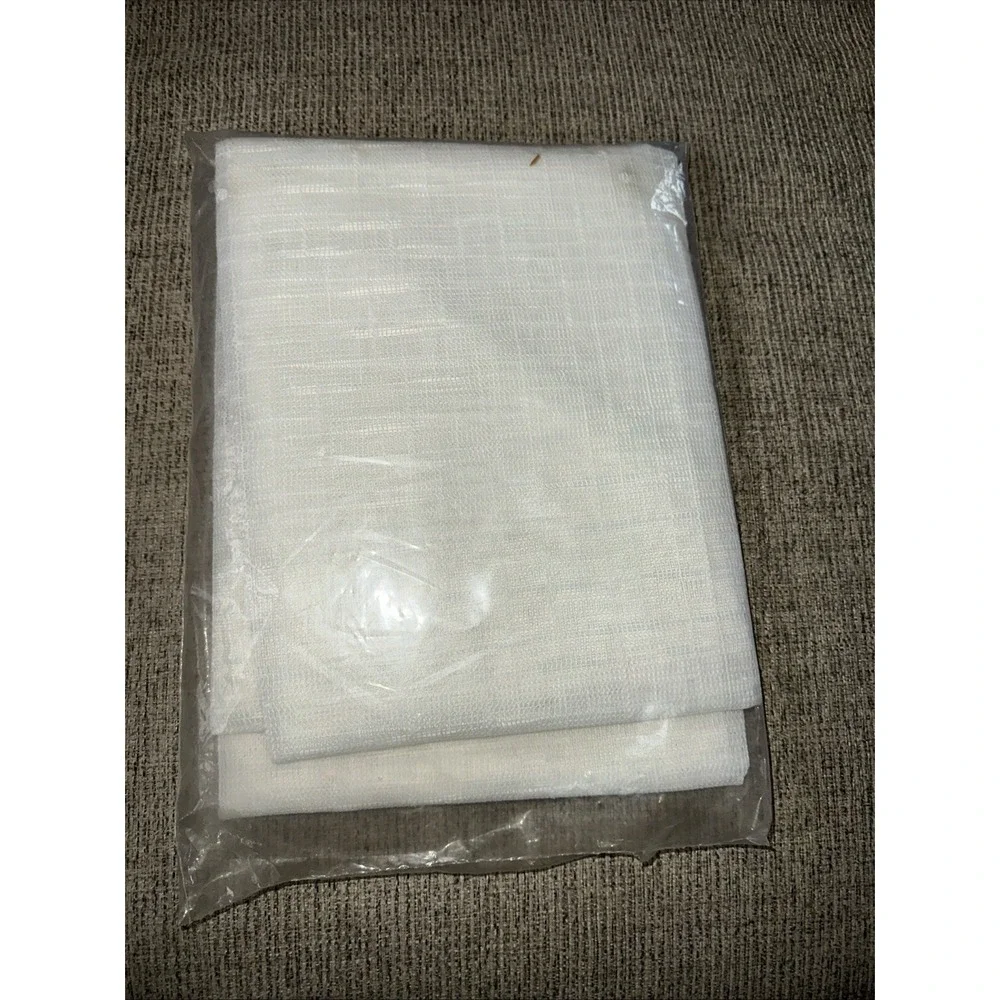 New Vintage Window Pride‎ White Knitted Panel Curtain 60